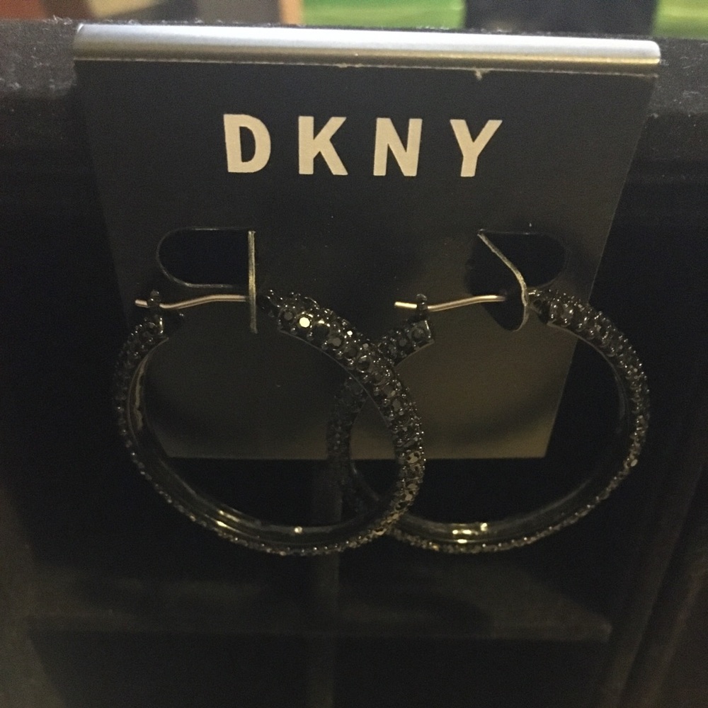 Brand new with tag Black DKNY Earrings